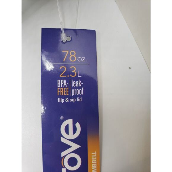 Rove dumbbell water bottle 78 oz wide mouth container - Picture 5 of 6